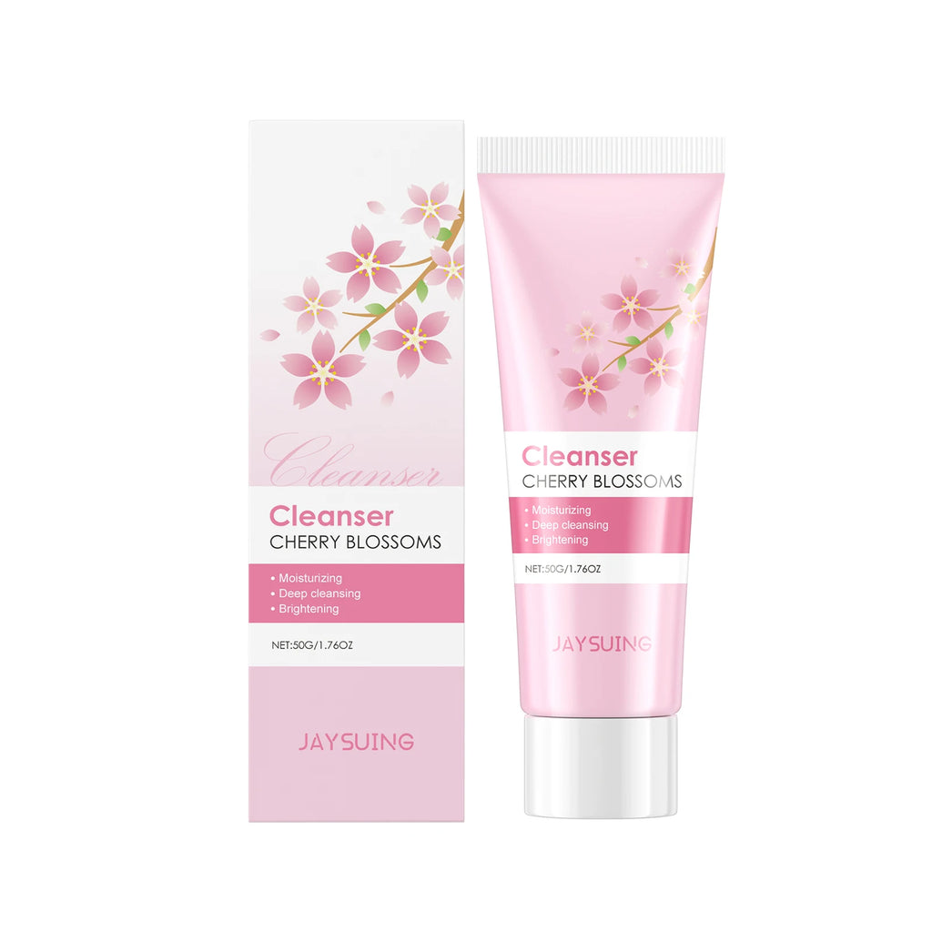 Eelhoe Cherry Blossom Facial Cleanser – Oil Control & Hydrating Facial Cleanser Oasis Select 50g Boxed