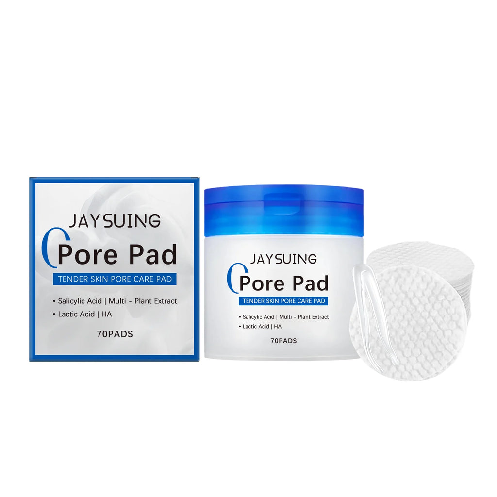 Jaysuing Hyaluronic Acid Exfoliating Cotton Pads 70pcs | Acne Exfoliating Face Pads Oasis Select 70pcs Boxed