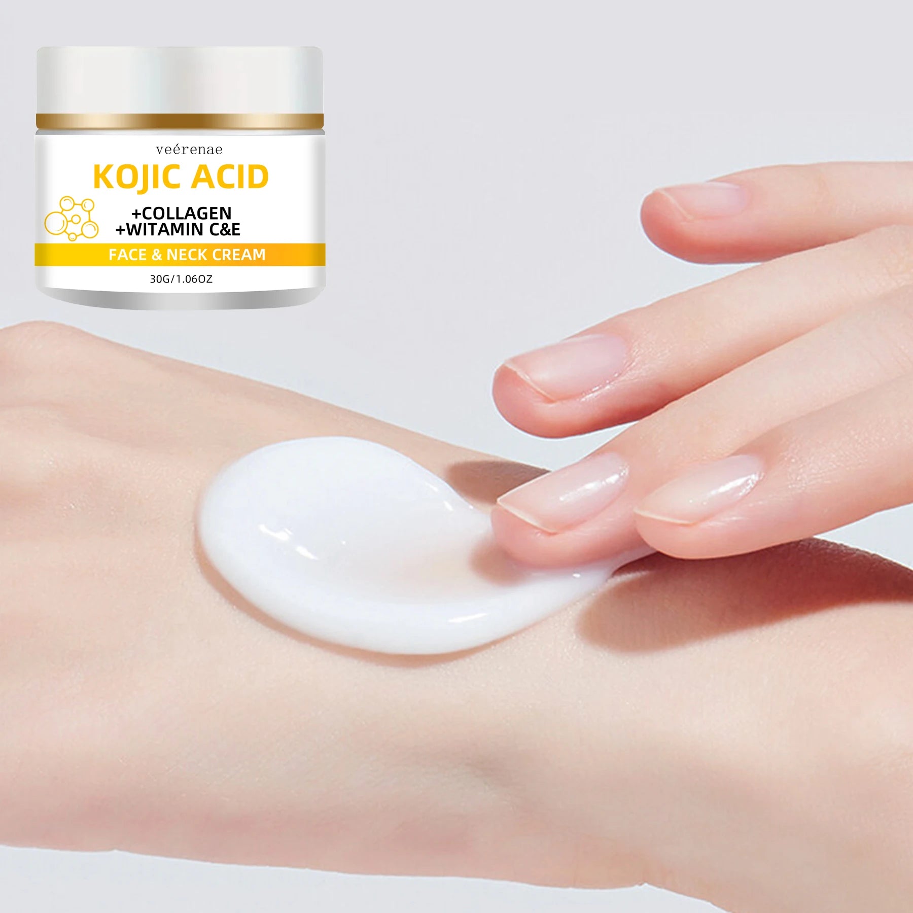 veérenae Kojic Acid Face & Neck Cream – All Skin Types