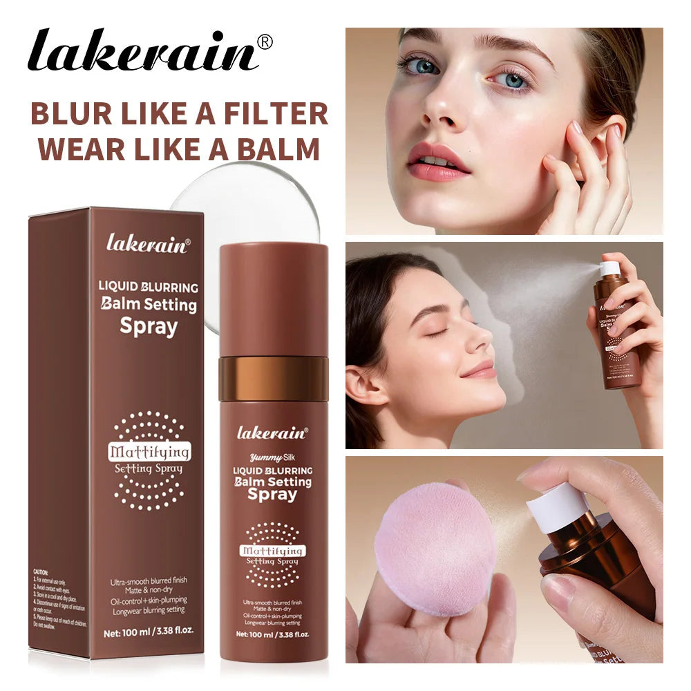 Makeup Fixer Spray Long-Lasting Oil Control Natural Matte Non Drying Weightless Makeup Liquid Blurring Balm Setting Spray Oasis Select 1 pc