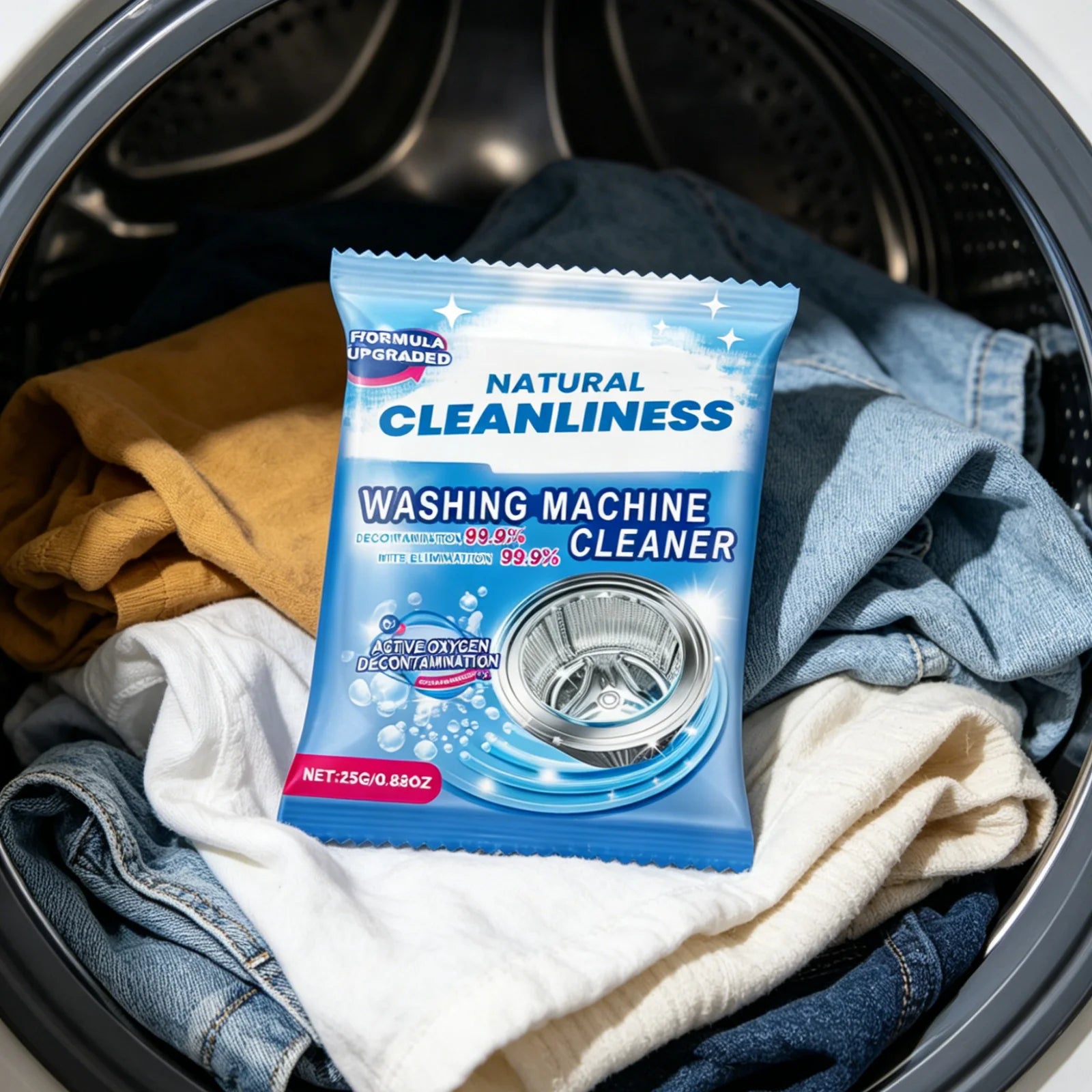 Jakehoe Washing Machine Cleaner Stain Remover Powerful Decontamination Regular Maintenance Mild Formula Washing Machine Descaler Oasis Select