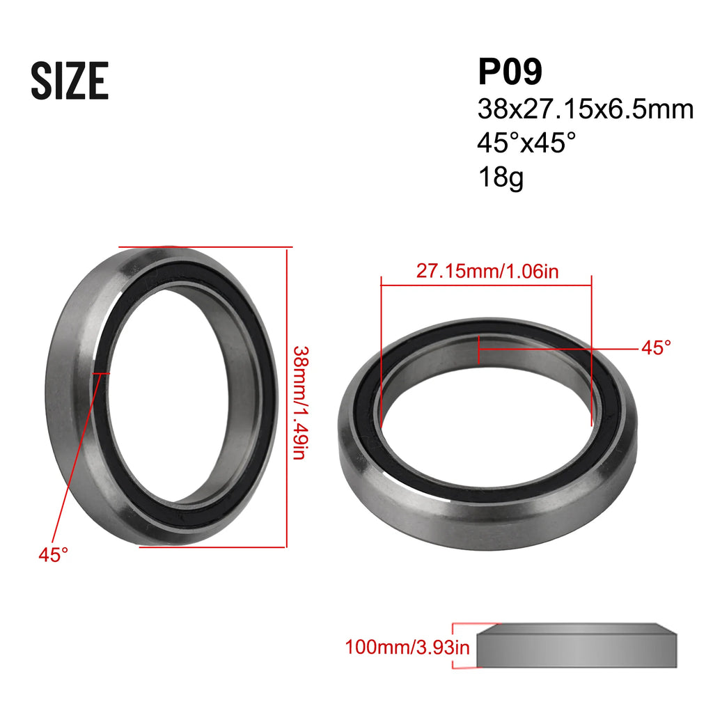 Silver Bicycle Part Repair Parts For Bicycle Bowl Set Bearing Peilin Shaft Steel Silver Bike Accessories 38/39/41/44/49/52mm Oasis Select P09