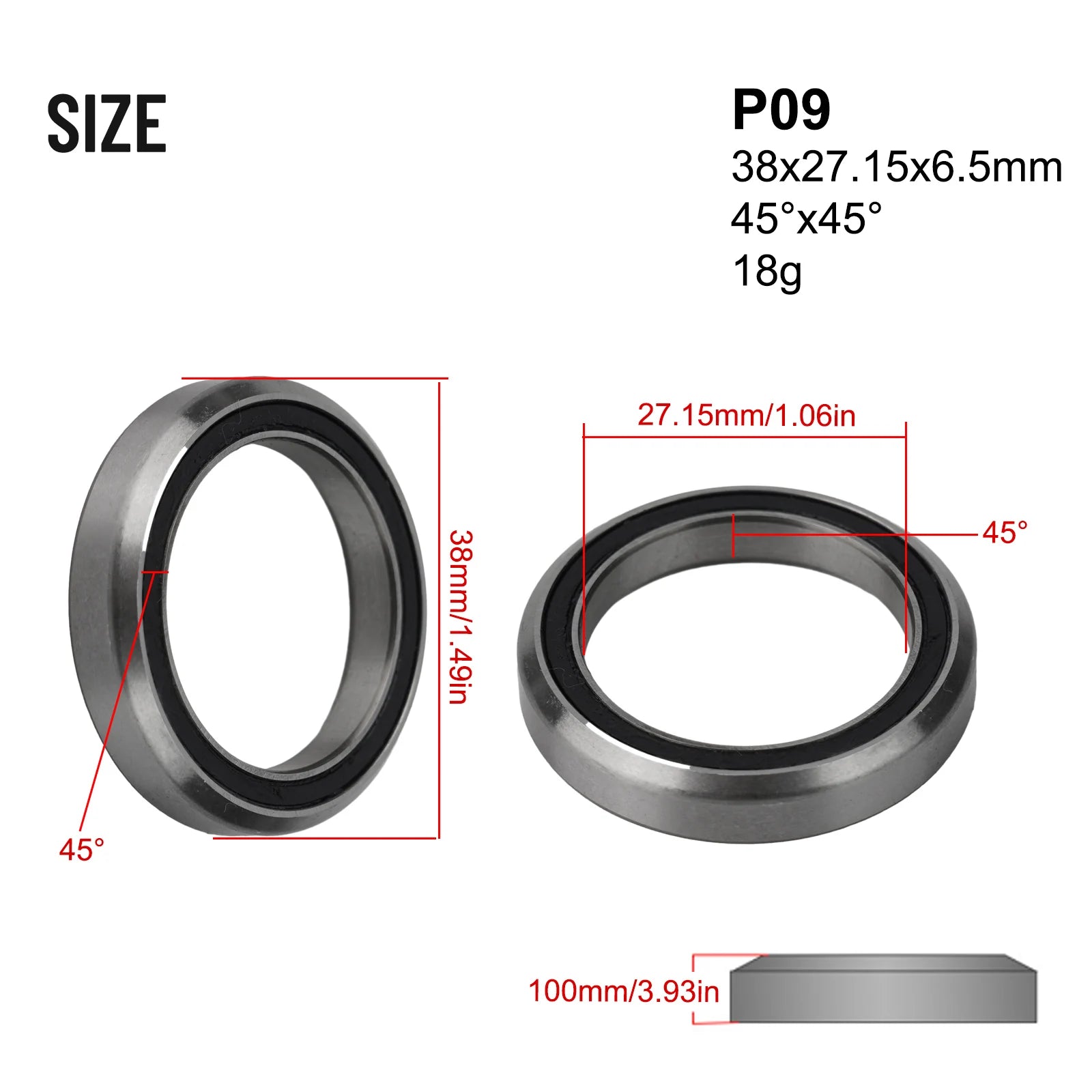 Silver Bicycle Part Repair Parts For Bicycle Bowl Set Bearing Peilin Shaft Steel Silver Bike Accessories 38/39/41/44/49/52mm Oasis Select P09