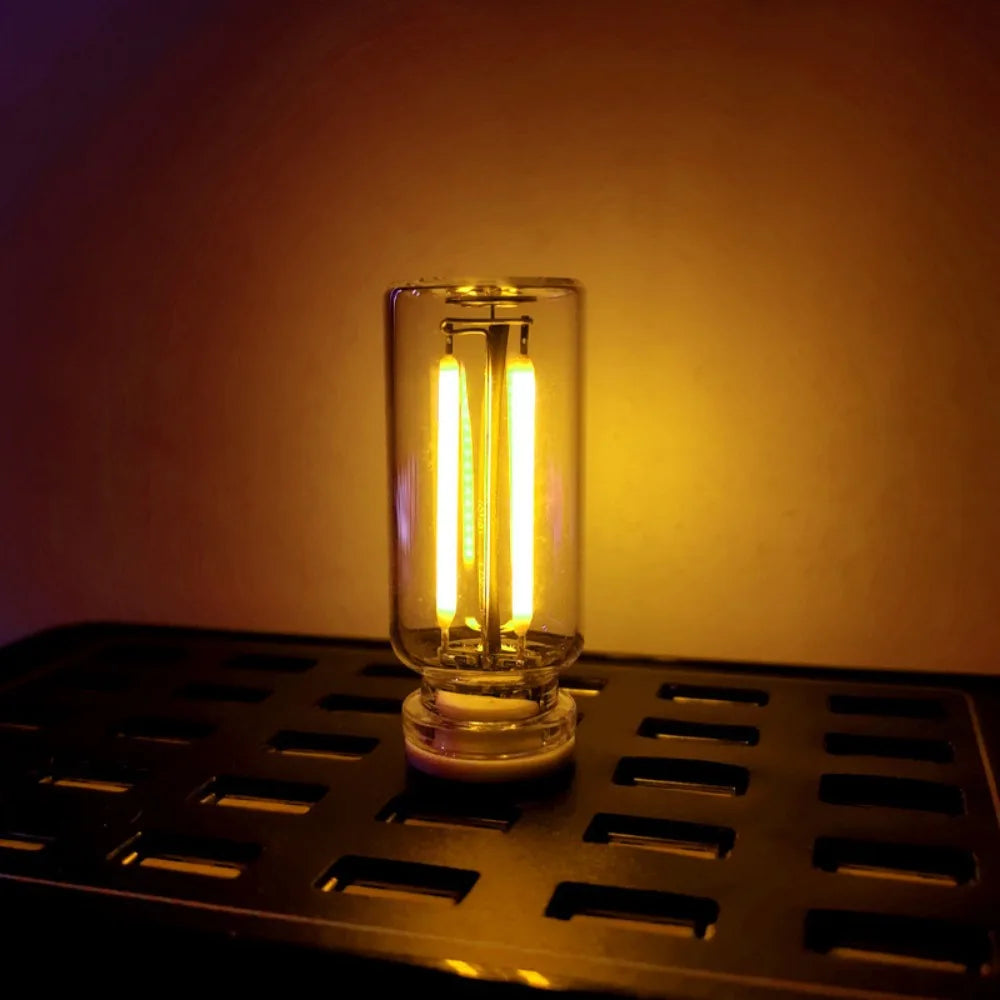 2PCS/lot 5V Touch Dimming USB LED Filament Glass Bulb Retro Edison Bulb Night Light Car Decoration Eye Protection Led Lighting Oasis Select Yellow