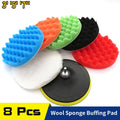 Car Polishing Sponge Pad Kit – 3", 5" & 7" Buffing Pads Car Polishing Pad Kit Oasis Select 3 inches