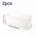 1pc transparent desktop acrylic stackable stationery and cosmetics storage box drawer style hair accessories jewelry organizer Oasis Select 2pcs-transparent