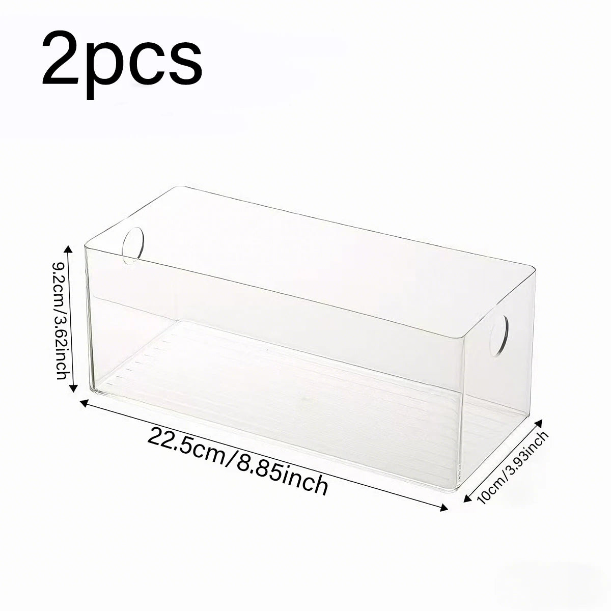 1pc transparent desktop acrylic stackable stationery and cosmetics storage box drawer style hair accessories jewelry organizer Oasis Select 2pcs-transparent