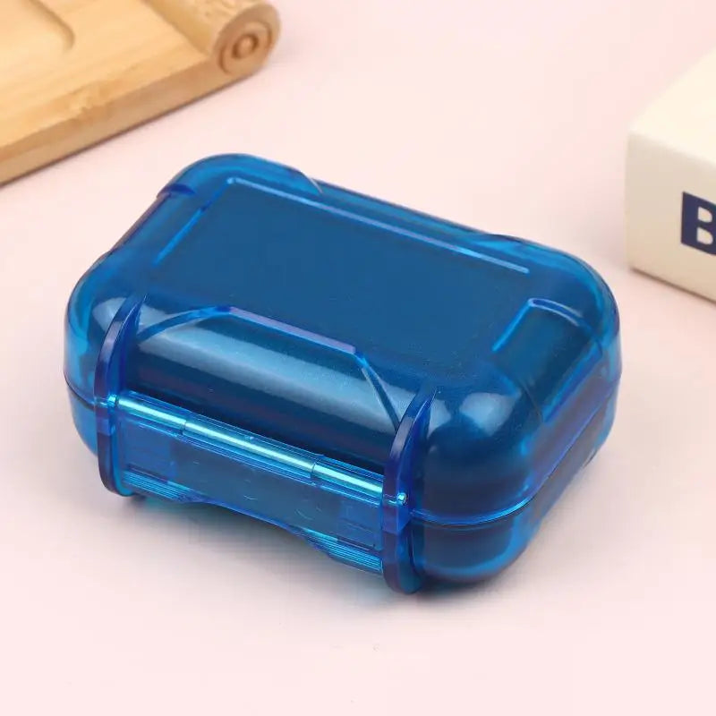 1PCS Waterproof Drop-proof Headphone Cable Organizer Accessories Box Earphones Carrying Protective Case Oasis Select Blue