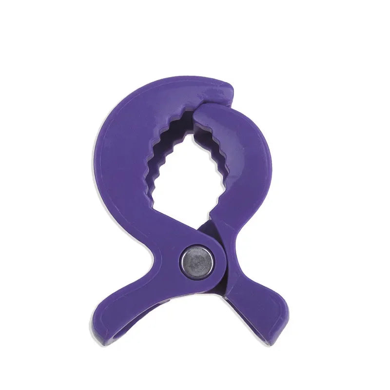 1-4PCs Baby Colorful Car Seat Accessories Plastic Pushchair Toy Clip Pram Stroller Peg To Hook Cover Blanket Mosquito Net Clips Oasis Select Purple 1pcs