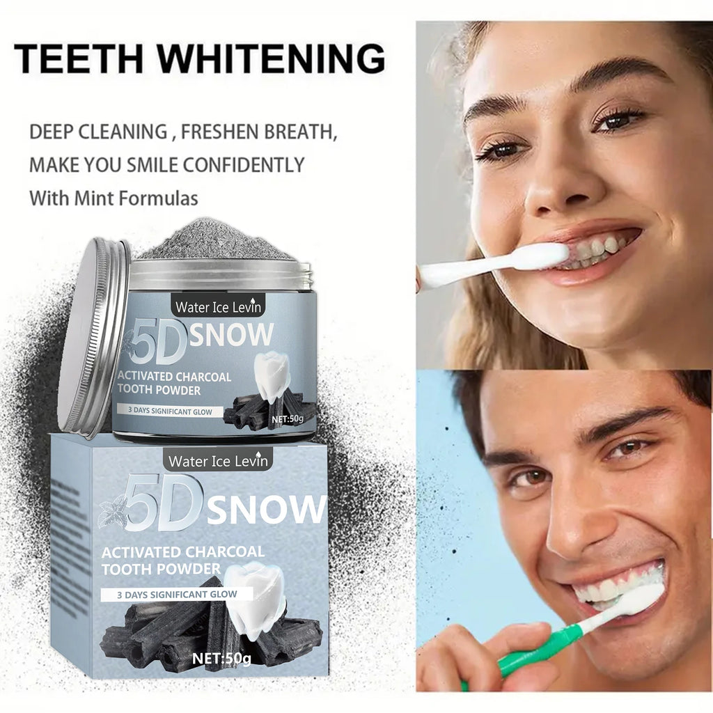 Bamboo Charcoal Teeth Whitening Powder – Natural, 50g Teeth Whitening Powder Oasis Select