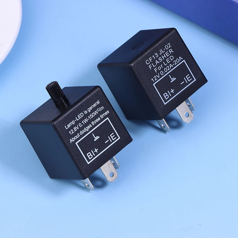 CF13KT CF13 CF14 Universal 3 Pins 12V 0.02A-20A Adjustable LED Turn Light Flasher Flash Relay Motorcycle Switch Oasis Select