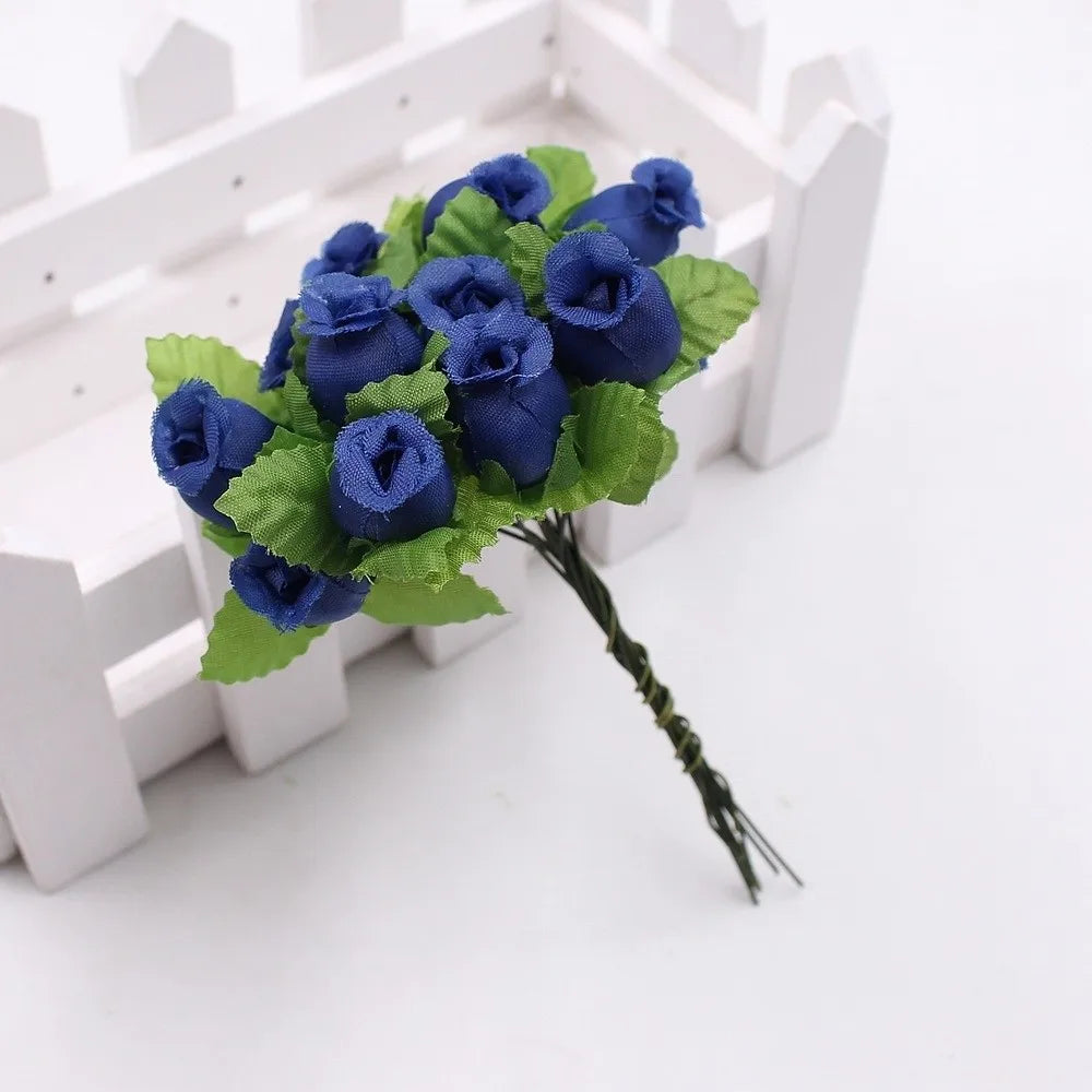 12-Head Silk Rose Artificial Bouquet | DIY Floral Decor