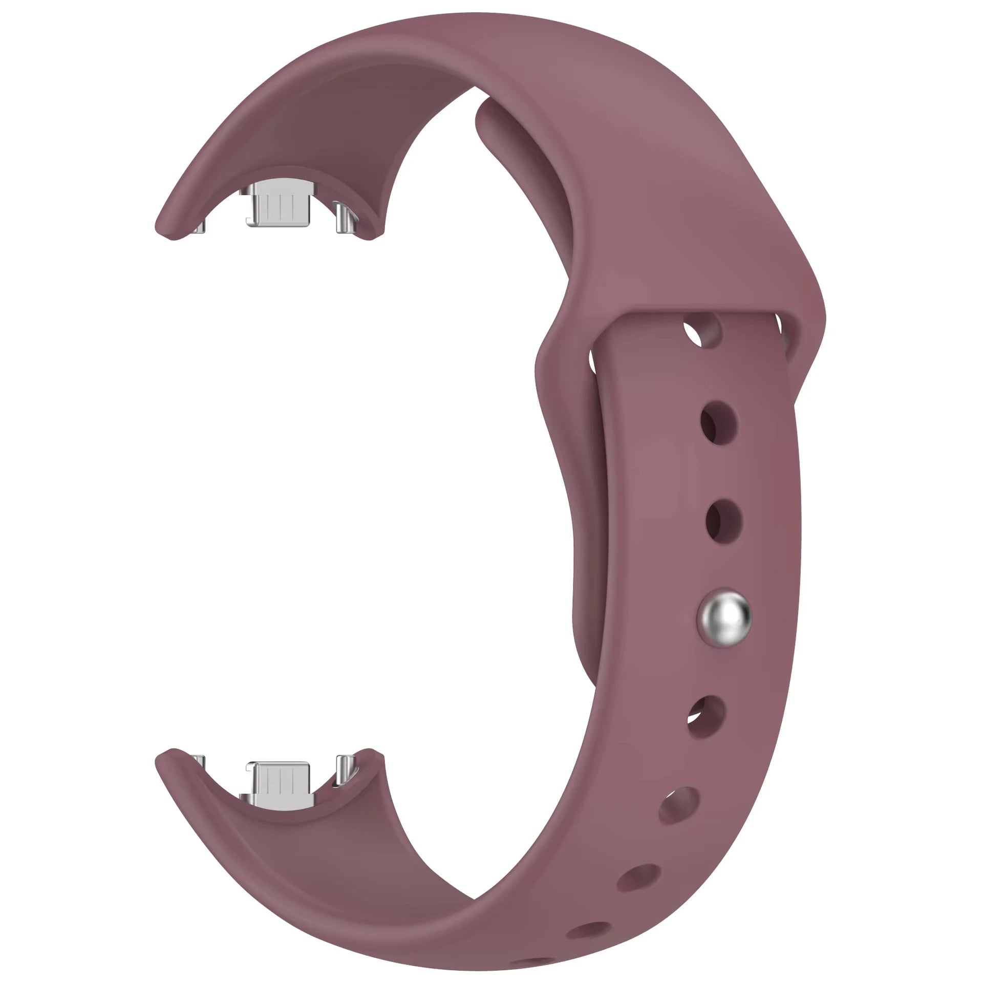 Silicone Sport Strap for Mi Band 10 / 9 / 8 – Flexible Replacement Watch Replacement Strap Oasis Select Smoke Purple For Xiaomi band 8