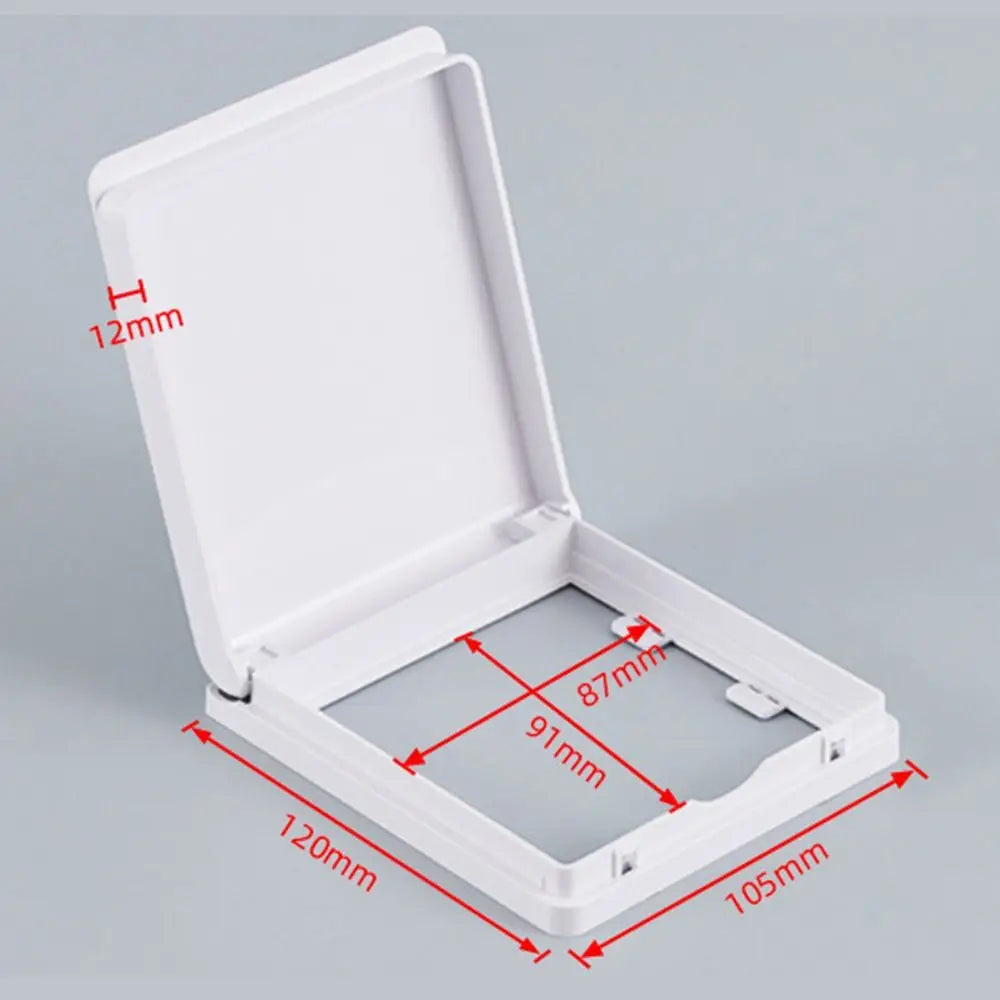 Self-Adhesive Plastic Switch Protective Cover Wall-mounted Socket Waterproof Box Bathroom Protection Socket Electric Plug Cover Oasis Select