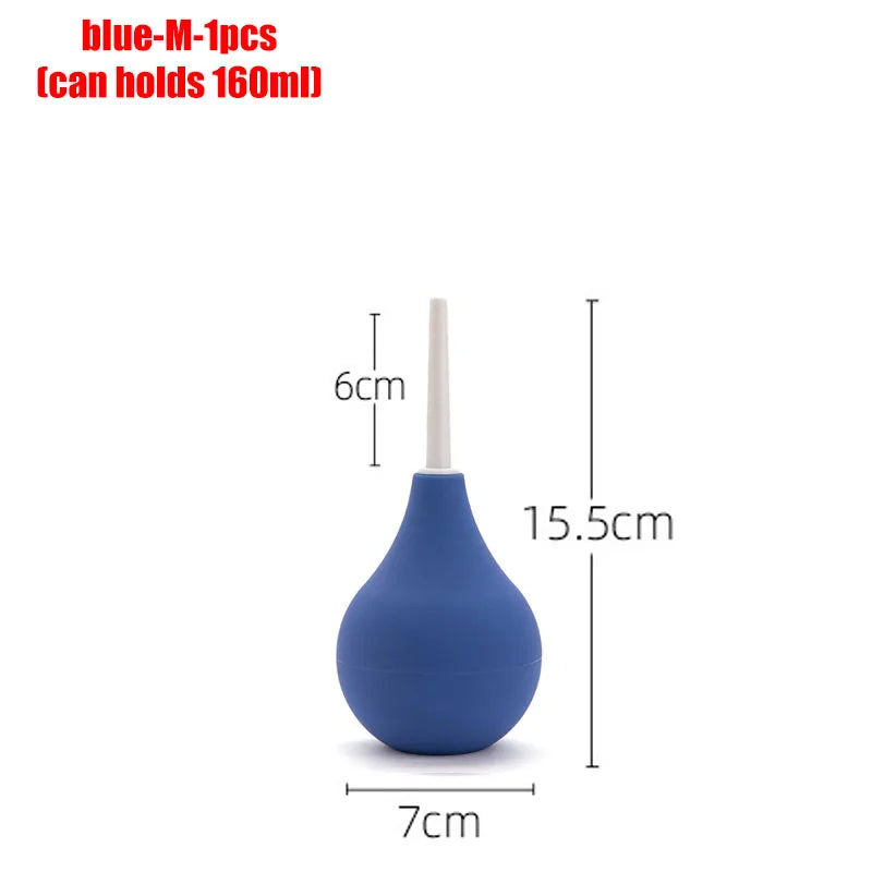 Enema multiple sizes personal care bidet penetration anal douche bathroom accessories toilet shower WC hygienic bidets parts Oasis Select blue-M-1pcs