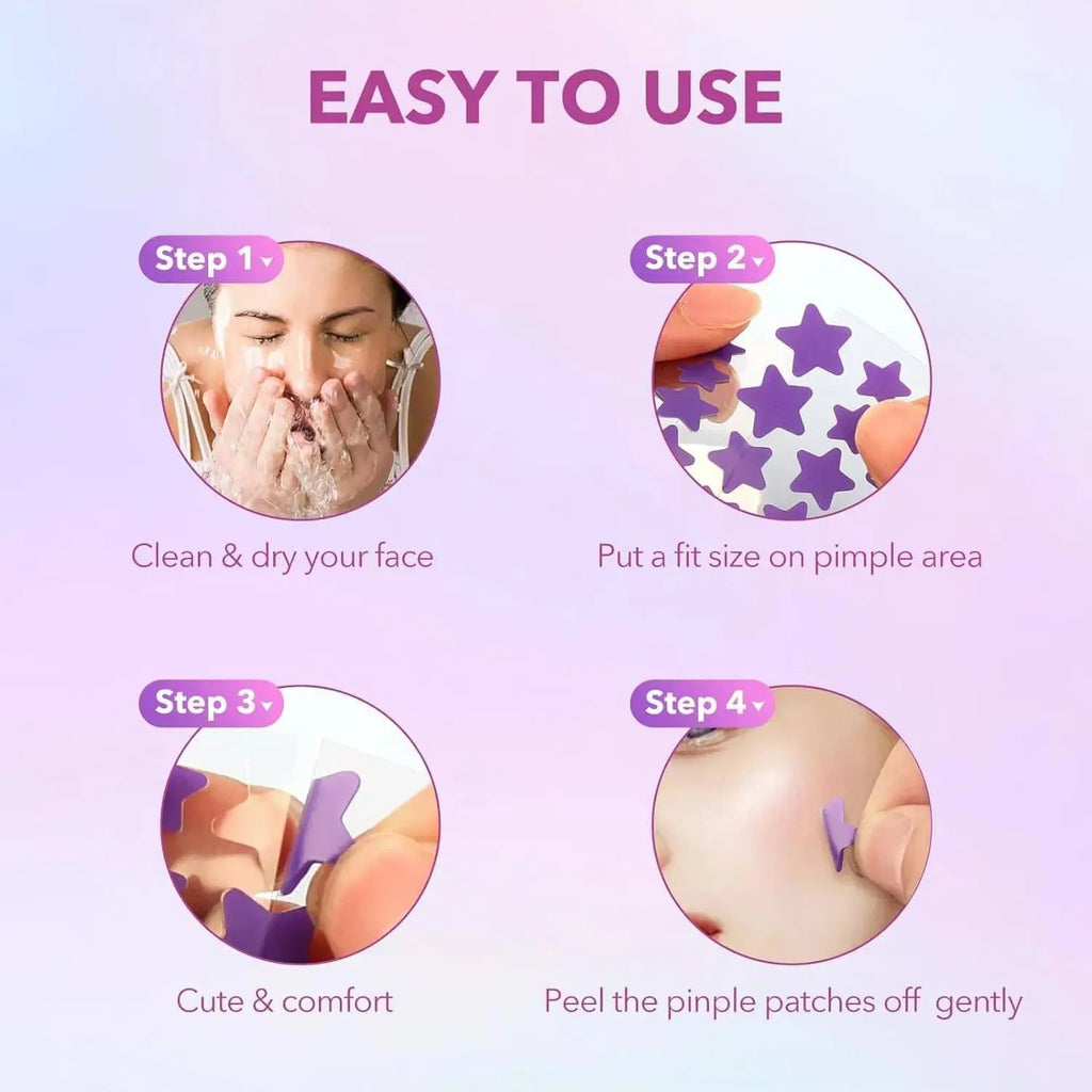 240 pieces/box of star shaped hydrocolloid acne patches, nonalcoholic, gentle and non irritating absorption acne patches Oasis Select