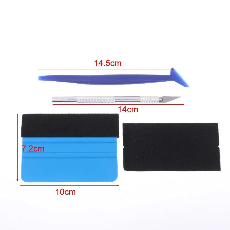 10-Piece Professional Car Wrap Tool Kit - Vinyl & Window Tint Tools W/Squeegee Felt Edge Trimmer & Wrap Sticks For Auto Wrapping Oasis Select