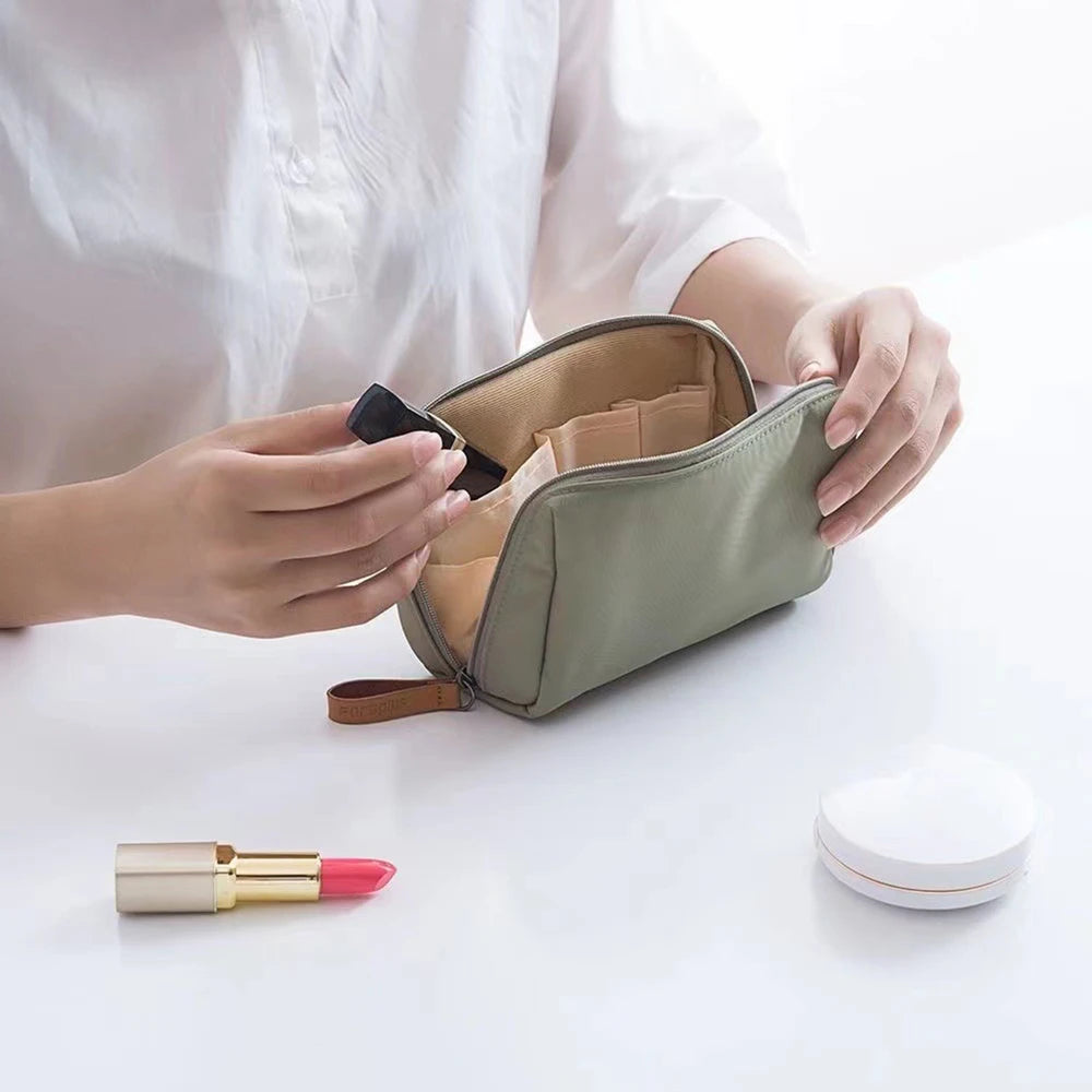 1pc Green/Pink/Blue Small Makeup Bag For Purse Portable Waterproof Cosmetic Bag Lipstick Bag Travel Makeup Pouch For Girls Women Oasis Select
