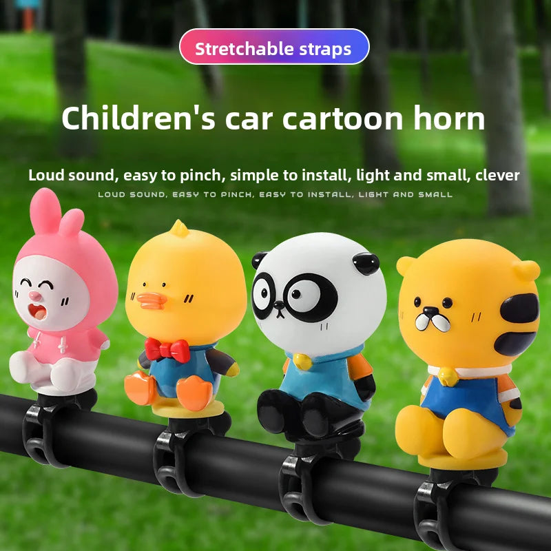 Children's balance car air horn bicycle bell super loud sliding car horn universal cute cartoon bell decoration Oasis Select