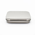 Mini Hinged Tin Box – Small Rectangular Metal Storage Container