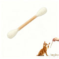 Creative Large Cotton Swab Shaped Catnip Toy 6-pack Giant Kitten Grinding Biting Stick Durable Teeth Cleaning And Grinding Rope Oasis Select white-1pcs