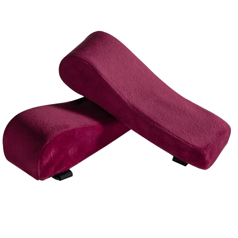 2pcs Ergonomic Armrest Pads,Office Chair Cushion for Elbow & Forearm Pressure Relief,Universal Fit Designed To Relieve Pressure Oasis Select Burgundy See below for size descriptions