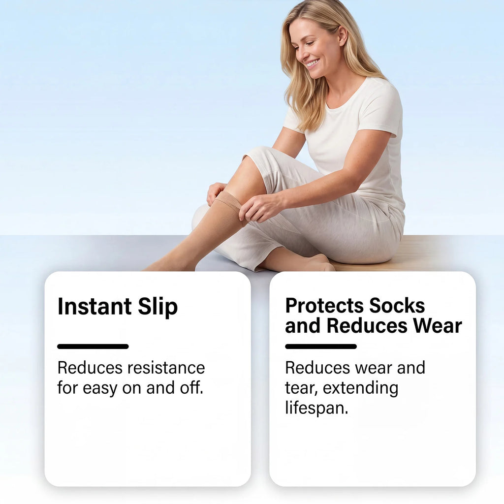Sock Wearing Helper Spray Smooth Wear Resist Easy Wearing Reduce Skin Friction Non-Oily Formula Anti Adhesive Sock Assist Spray Oasis Select