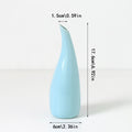 Ins-style Ceramic Long-neck Crescent-shaped Vase Small Ornament, Nordic-style Creative Simple Home Decoration Piece Oasis Select Crescent Bottle Blue