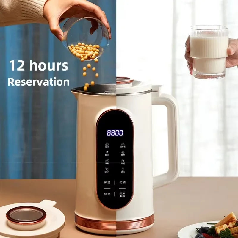 1500ml Soy Milk Maker & Blender | 10-Blade, 12 Functions