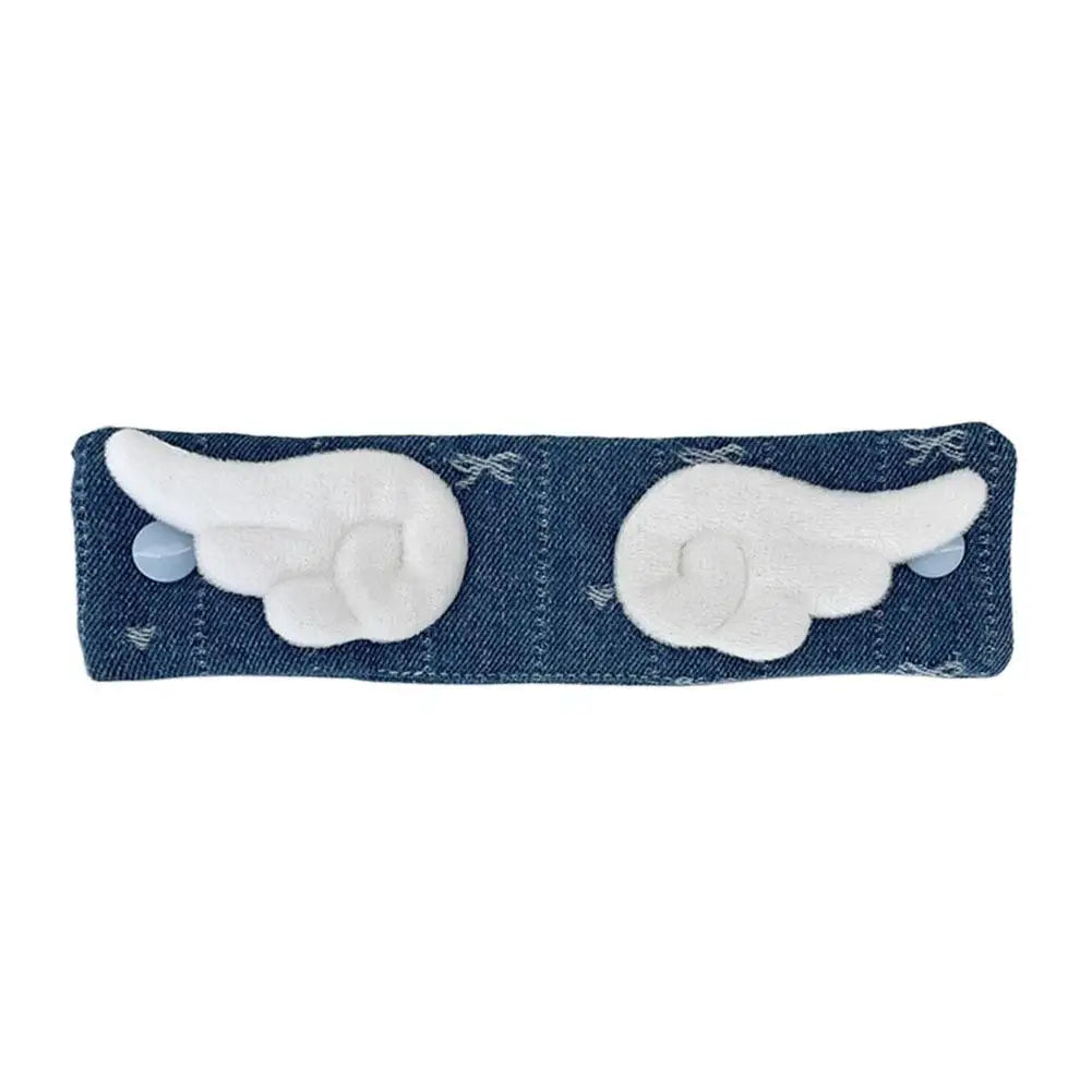 Cowboy Star Angel Wings Fabric Cable Organizer Portable Cord WrapTie for Charger Headphone USB Cable Organizer Travel Essential Oasis Select 04