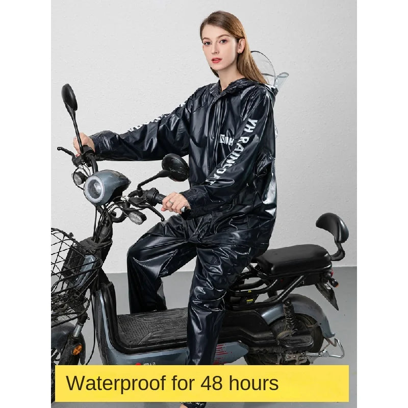 New Raincoat Suit Adult Impermeable Motorcycle Riding Waterproof Ultrathin Outdoor Hiking Fishing Rainproof Protect Gear Poncho Oasis Select
