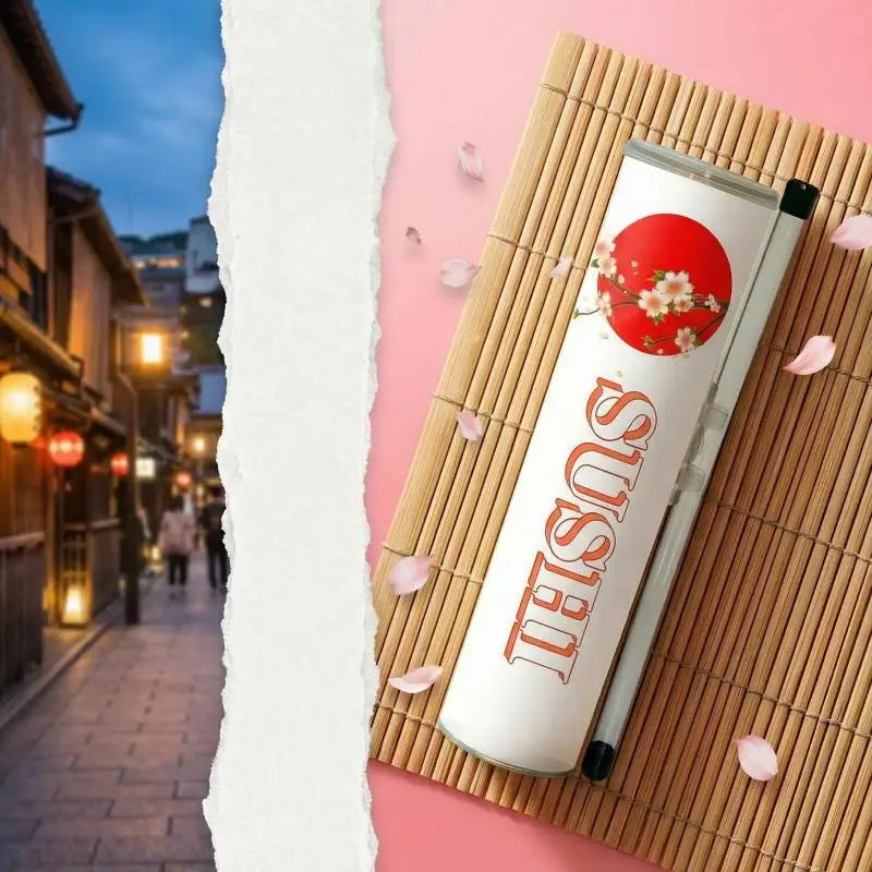 SU Round Sushi Push Box With Sauce Straw Food Grade Sushi Mold Cone Push Up Paper Bucket Packaging Paper Box Bento Accessories Oasis Select