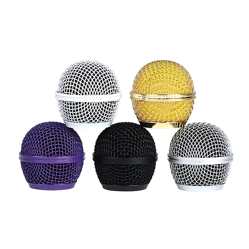 1pc For Shure SM58 Wireless Microphone Replacement Metal Microphone Grille Replacing Professional Party Mic Head Part Oasis Select