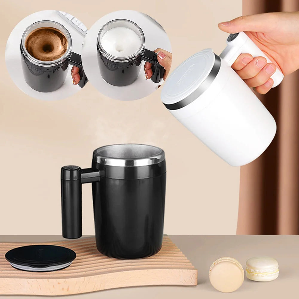 Automatic Self Stirring Magnetic Mug Rechargeable Stir Cup Stainless Steel Coffee Mixing Cup Blender Smart Mixer Shake Cup Oasis Select