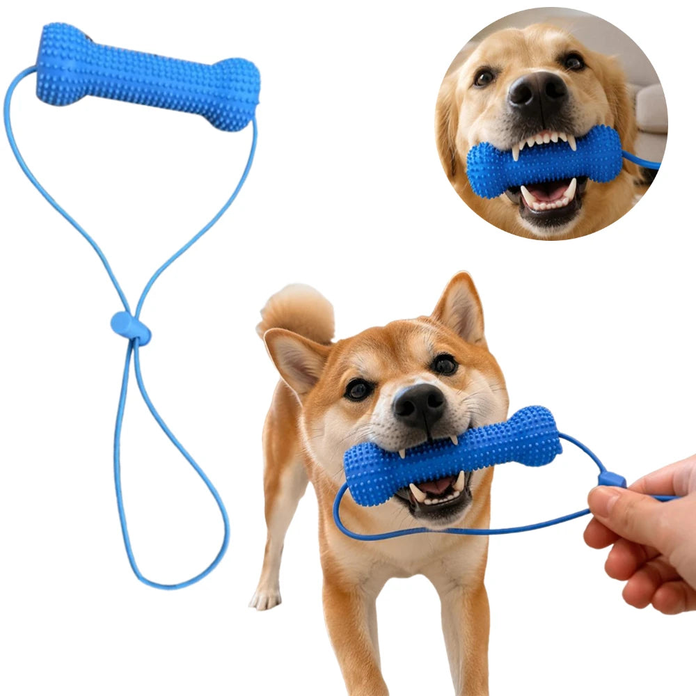 Pet Chew Stick Toy for Large Small Dogs, Soft Rubber Dog Toothbrushes, Interactive Toys, 360 Degree Teeth Cleaning Stick Oasis Select