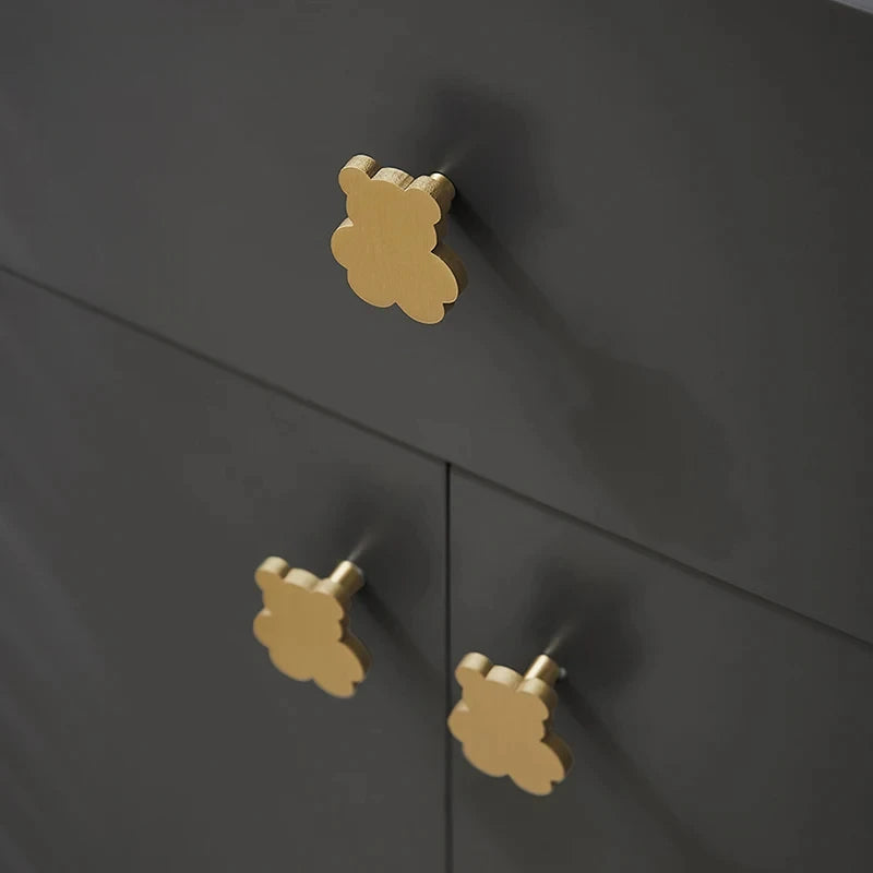 Brass Style Single Hole Gold Wardrobe Kitchen Cabinet Closet Dresser Drawer Knobs Oasis Select