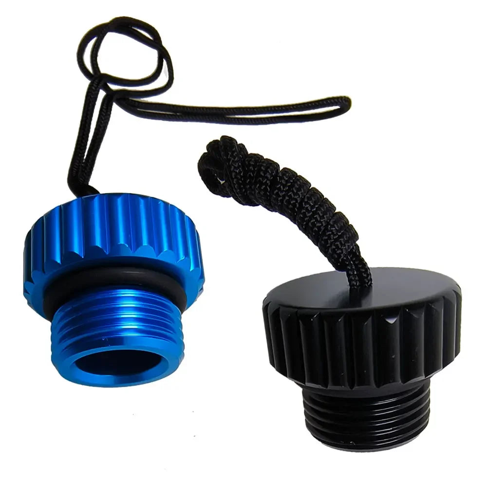 Scuba Diving DIN Tank Valve Threaded Cover Aluminum Dust Plug Protection Cap Oasis Select