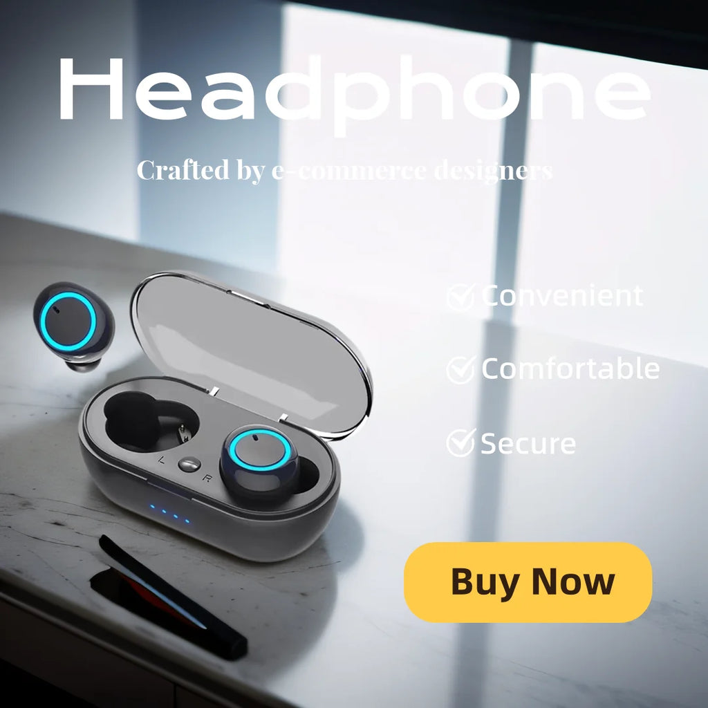 Y50 TWS Bluetooth Earphones Wireless Headset Waterproof Deep Bass Earbuds True Wireless Stereo Headphones Sport Earphones Game Oasis Select