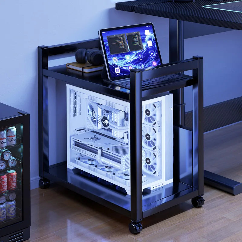 Computer host bracket simple multi-layer removable chassis storage rack minimalist wind table trolley Oasis Select