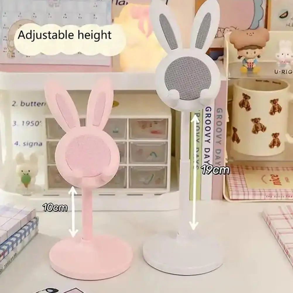 Cute Bunny Phone Stand | Adjustable Desktop Tablet Holder