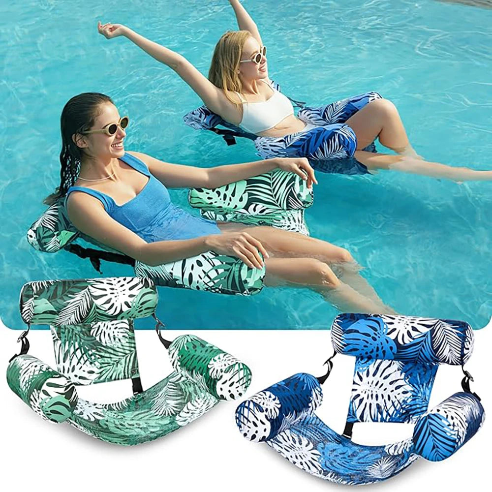 Adult Inflatable Floating Lounge Chair, Foldable, Easy To Carry, Suitable for Water Leisure and Entertainment Summer Oasis Select