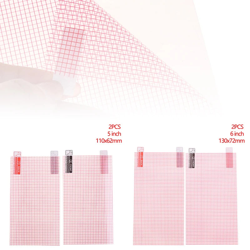 2PCS PET Universal Screen Protector 5/6/7/8/9/10/11/12 Inch Smart Phone Tablet GPS Protective Film Oasis Select