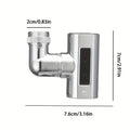 Small Flying Rain Faucet Kitchen Vegetable Washing Shower Faucet Four-speed Rotating Dishwashing Spout Faucet Waterfall Aerator Oasis Select Silver