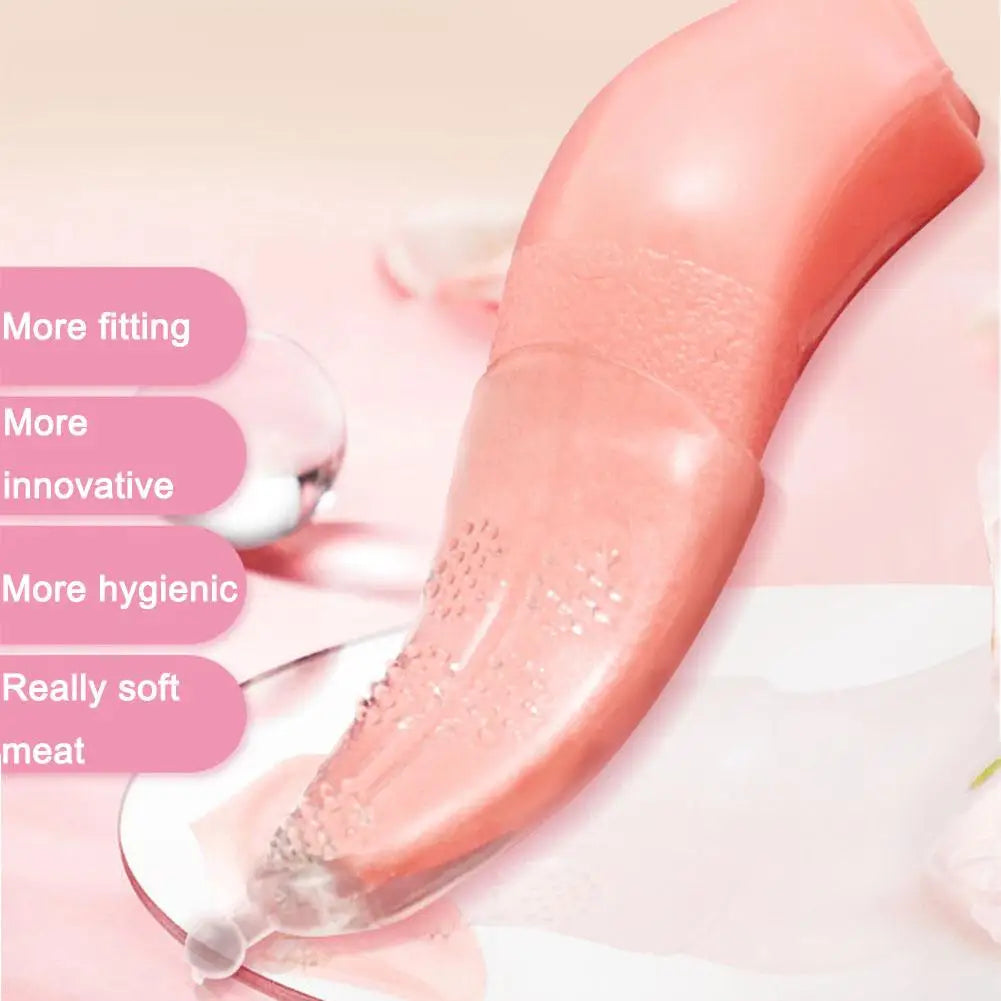 Silicone Oral Sex Toy Blowjob Tongue Massager Soft Oral Sex Enhancing Toys for Couples SM Flirting Sex Products Adult Games-S/L Oasis Select