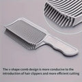 Fading Comb Professional Barber Clipper Blending Flat Top Hair Cutting Comb For Men Heat Resistant Fade Brush Salon Styling Tool Oasis Select GRAY