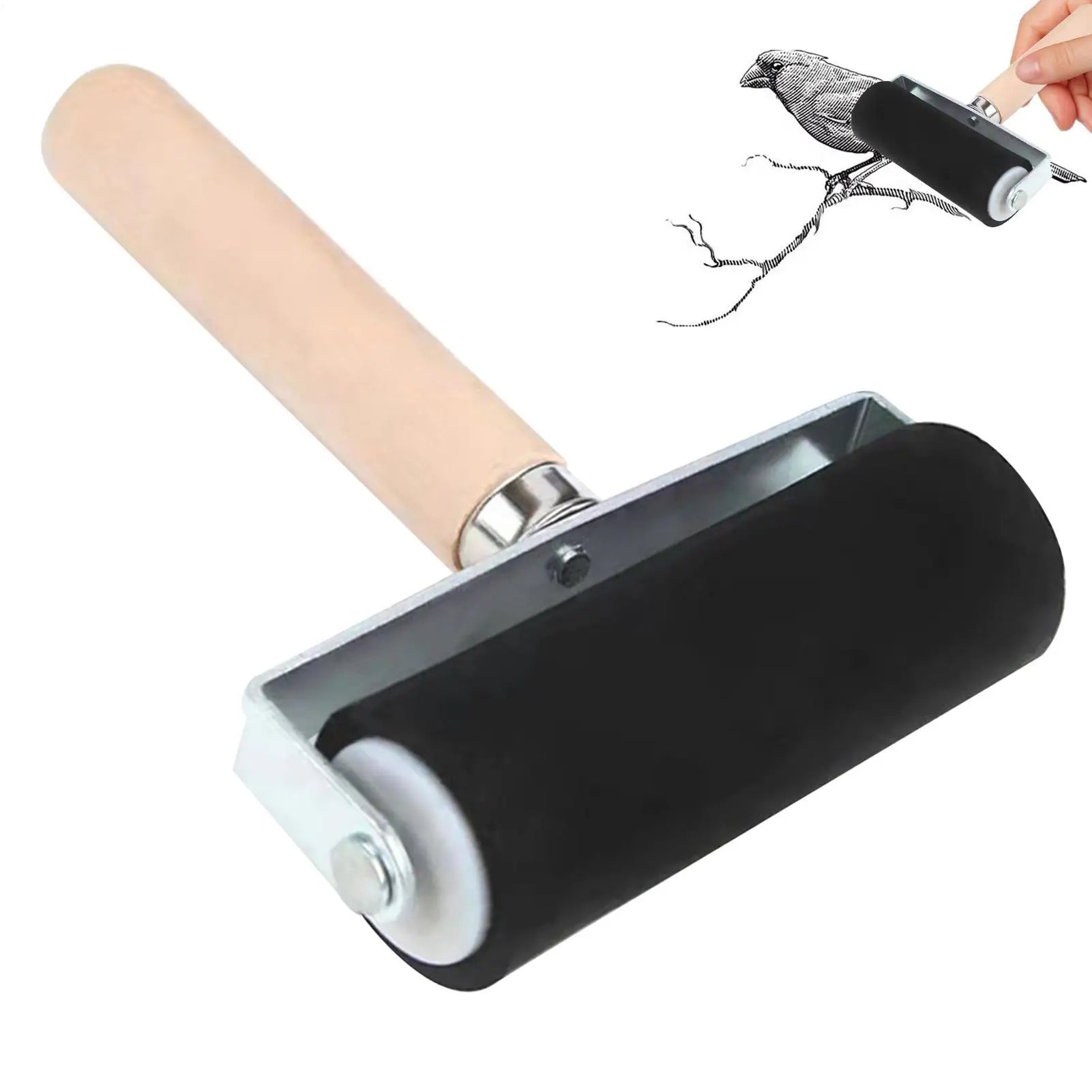 Professional Rubber Roller Printing Ink Printing Tool Painting Roller Ink Stamping Tools Art Craft Supplies Painting Tools Oasis Select