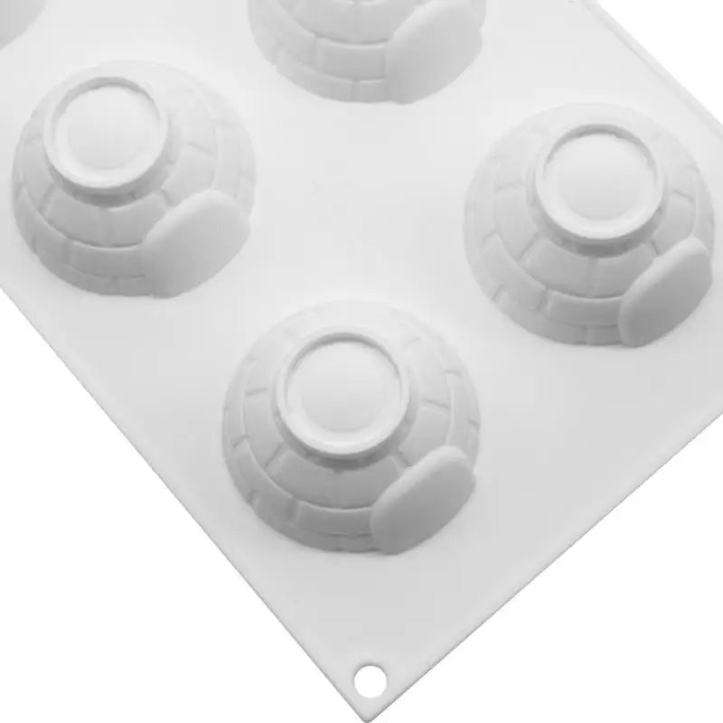 6-Cavity Igloo Silicone Cake Mold for Mousses Ice Cream Kitchen Pastry Making Tool Accessory Oasis Select