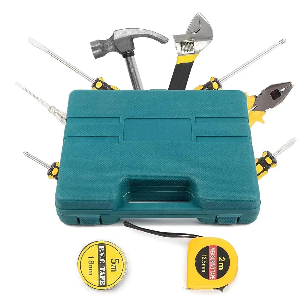 12-Piece Home Tool Set with Case | Portable Essential Kit