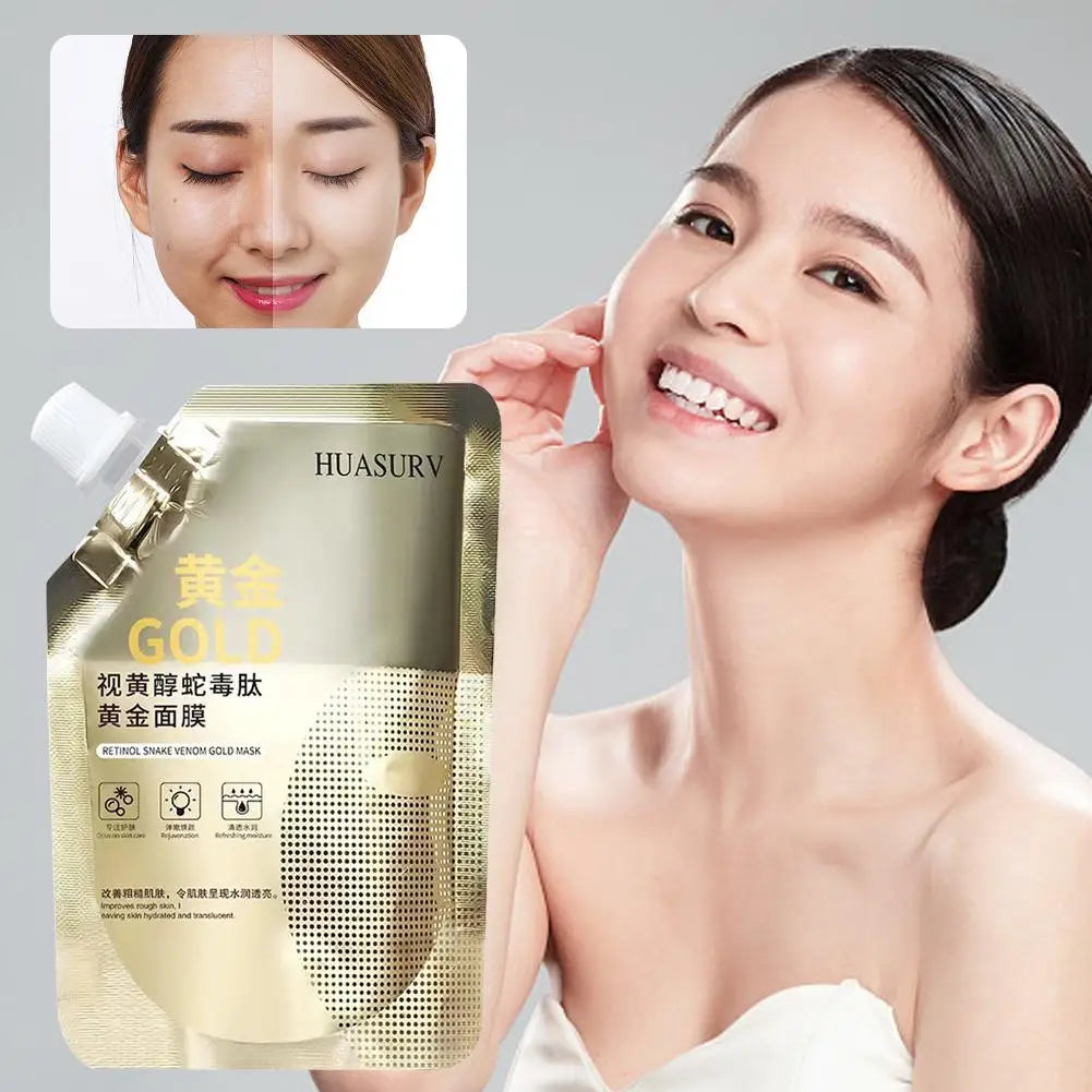 Gold Retinol Snake Venom Peel Off Mask Remove Blackheads Deep Cleansing Shrink Pores Moisturizing Facial Mask Skin Care Products Oasis Select
