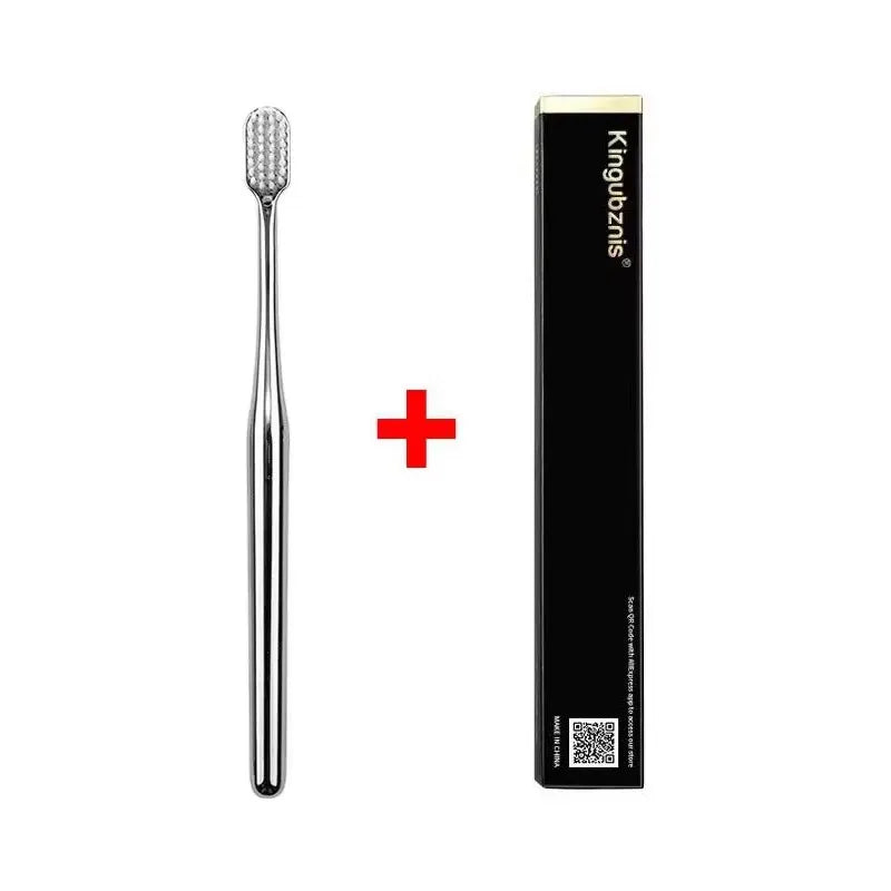 4/1pcs Luxury Soft Toothbrush Men Women Adult Tooth Brush Gold Silver Dental Brushes Elegance Gentle Toothbrushes Drop Shipping Oasis Select SW